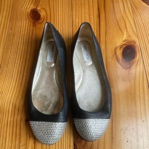 Jimmy Choo Rena Crystal Ballerina Flat size 37